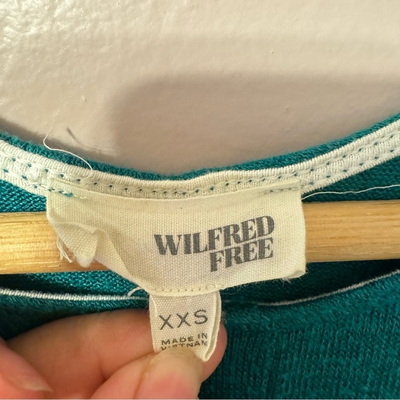 Aritzia Wilfred Free Flowy Dress Teal Women Size XXS - Picture 5 of 6